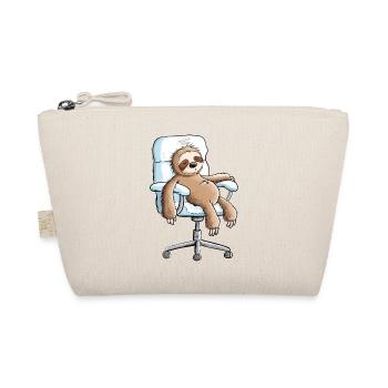 Faultier Büro Bürostuhl Arbeit Pause Office Humor - Bio-Täschchen - Natur - Vorne