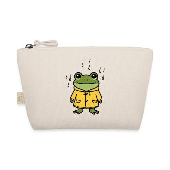 Frog in Raincoat – Cosy Rain Day - Bio-Täschchen - Natur - Vorne