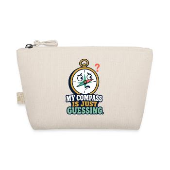 My Compass Is Just Guessing – Outdoor Humor - Bio-Täschchen - Natur - Vorne