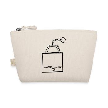 Kaffeemühle handgezeichnet - Bio-Täschchen - Natur - Vorne