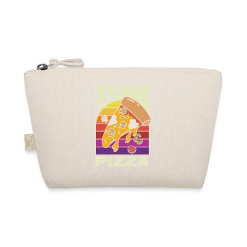 Team Pizza Lustiger Pizza Lover Spruch - Bio-Täschchen - Natur - Vorne