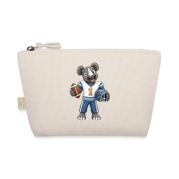 Nashorn Football Fan - Bio-Täschchen - Natur - Vorne