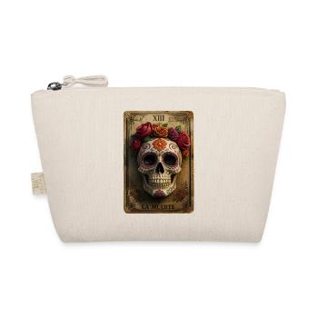 Halloween Sugar Skull Sugarskull Tarot - Bio-Täschchen - Natur - Vorne