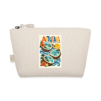 Erleben Sie Aitutaki in der Retro-Lagune der Cookinseln - Bio-Täschchen - Natur - Vorne