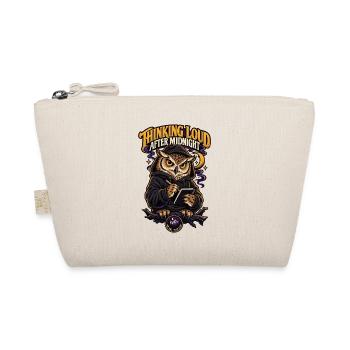 RobVibe Wild Club – Owl Thinking After Midnight - Bio-Täschchen - Natur - Vorne