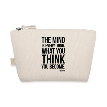 Buddha Mind Is Everything Zitattypografie - Bio-Täschchen - Natur - Vorne