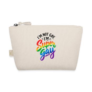 I´m not Gay I´m Supergay - Schwul - Lesbisch - LGB - Bio-Täschchen - Natur - Vorne