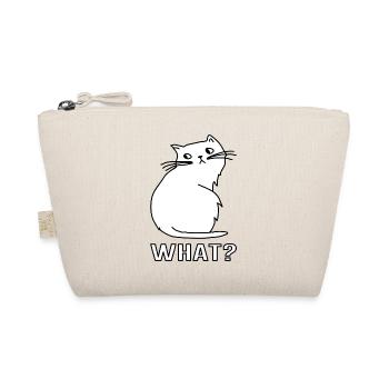 Niedliche Katze What - Bio-Täschchen - Natur - Vorne