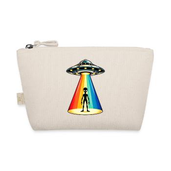 Rainbow Beam UFO-Entführung - Bio-Täschchen - Natur - Vorne