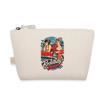Rockabilly Forever: Vintage Pin-Up Oldtimer - Bio-Täschchen - Natur - Vorne