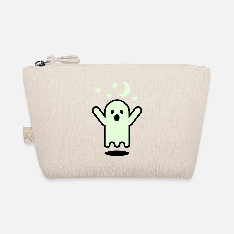 Glow in the dark ghost - Organic Pouch - nature