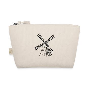 Classic Vintage Windmill - Organic Pouch - nature - Front