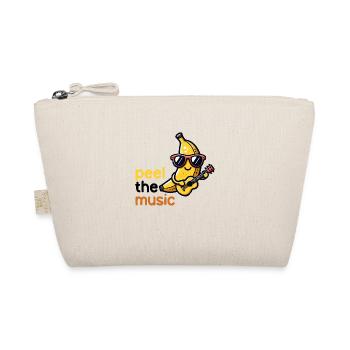 Peel the Groove: Kawaii Banana Guitarist - Organic Pouch - nature - Front