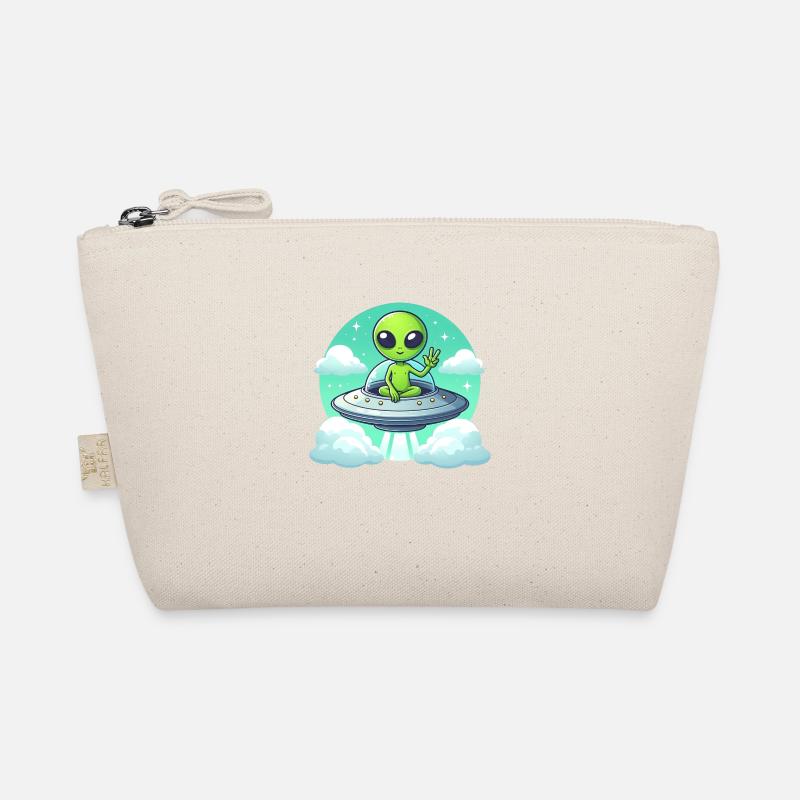 Alien Shows Peace - Organic Pouch - nature