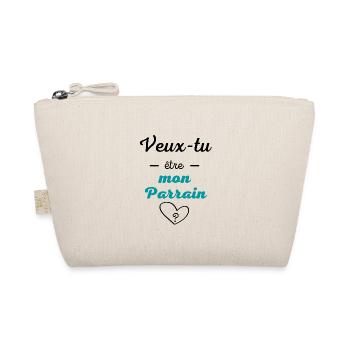 Veux tu être mon parrain ? idée cadeau - Trousse biologique - nature - Devant