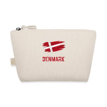 Flag Patriot Gift Home Country Flag Denmark - Organic Pouch - nature - Front