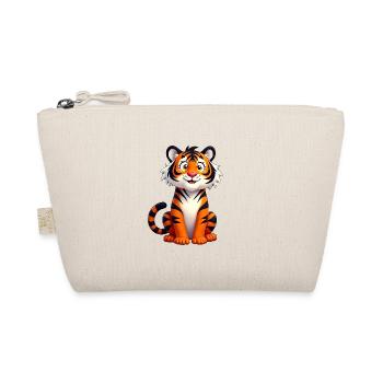 Tiger Geschenk Tiger Kostüm süß cool - Bio-Täschchen - Natur - Vorne