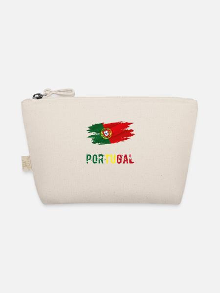 Flag Patriot Gift Home Country Flag Portugal - Trousse biologique - nature