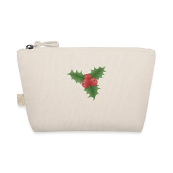 Weihnachten Mistelzweig mit roten Beeren - Bio-Täschchen - Natur - Vorne