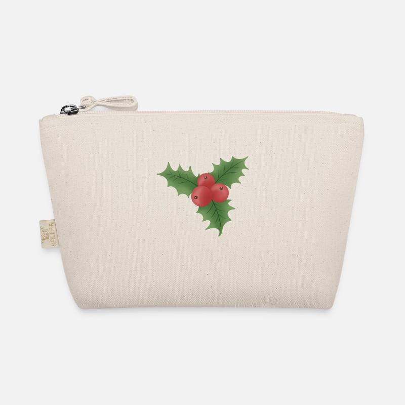 Christmas mistletoe with red berries - Organic Pouch - nature