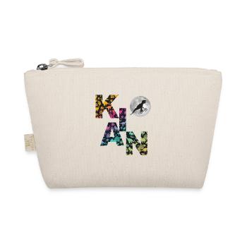 KIAN - Beautiful boy name with dinosaur - Organic Pouch - nature - Front