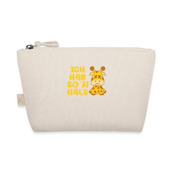 Ich hab so'n Hals Choleriker Giraffe Geschenk - Bio-Täschchen - Natur - Vorne