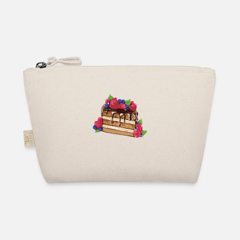 cake graffiti, pink, graffiti, painting, cake Organic Pouch