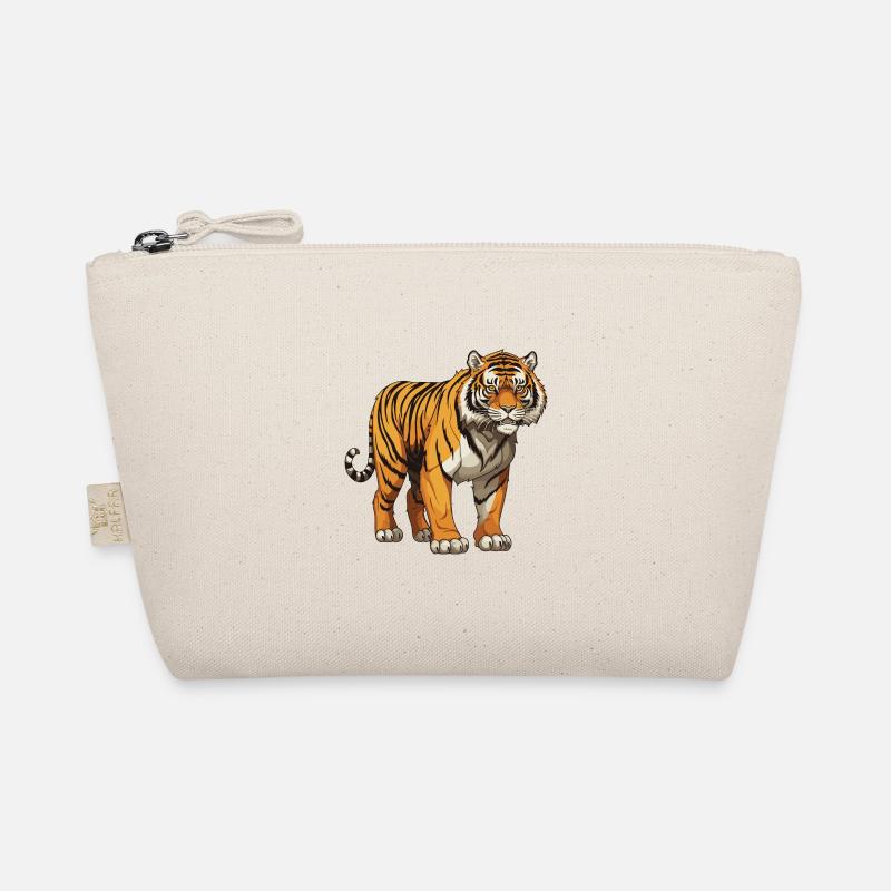 Tiger Tier - Bio-Täschchen - Natur