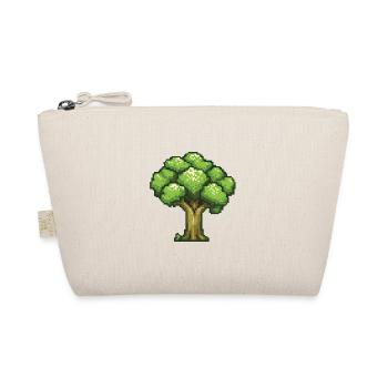 Brokkoli Pixel Symbol - Bio-Täschchen - Natur - Vorne