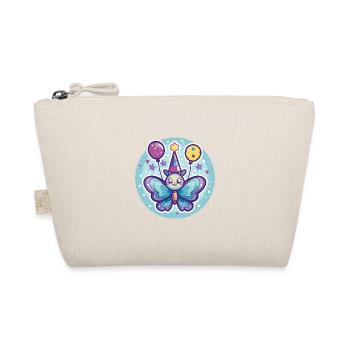 Butterfly Birthday Baby - Organic Pouch - nature - Front