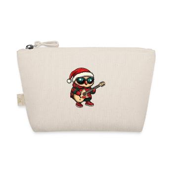 Owl Christmas Rocker Guitar - Organic Pouch - nature - Front