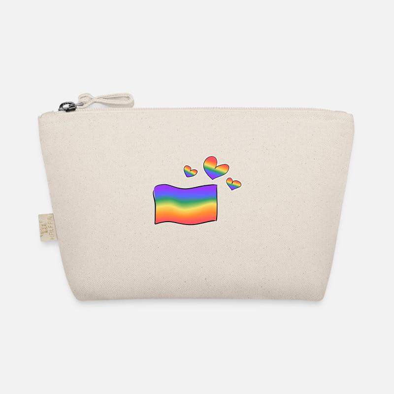 drapeau lgbt cœurs arc-en-ciel coeurs amour Trousse biologique