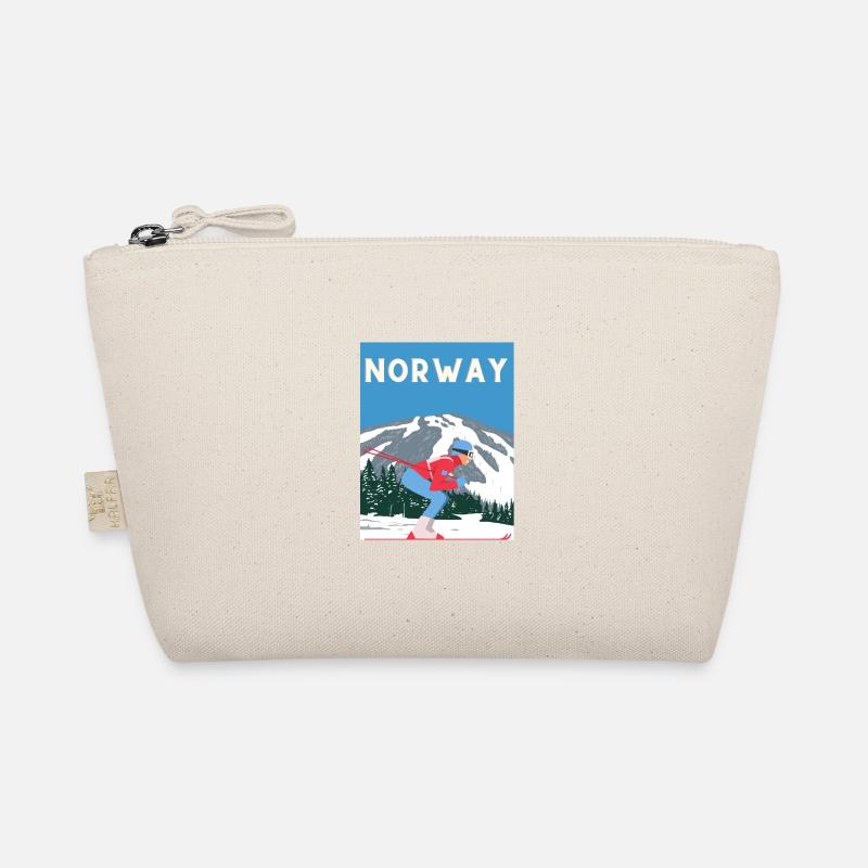 skiing Norway Organic Pouch