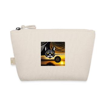 Katzen Kunstwerk - Bio-Täschchen - Natur - Vorne
