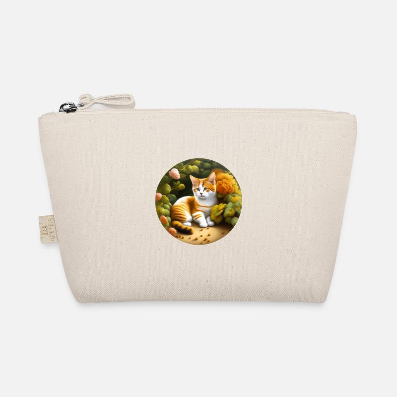 Chat mignon dans le jardin Trousse biologique