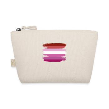 Lesbian Lesbian Pride Flag LGBT - Organic Pouch - nature - Front