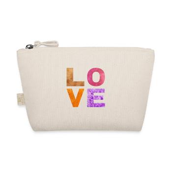 L O V E - Organic Pouch - nature - Front