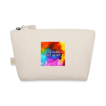 Give America Brain Again - buntes Design colorful - Bio-Täschchen - Natur - Vorne