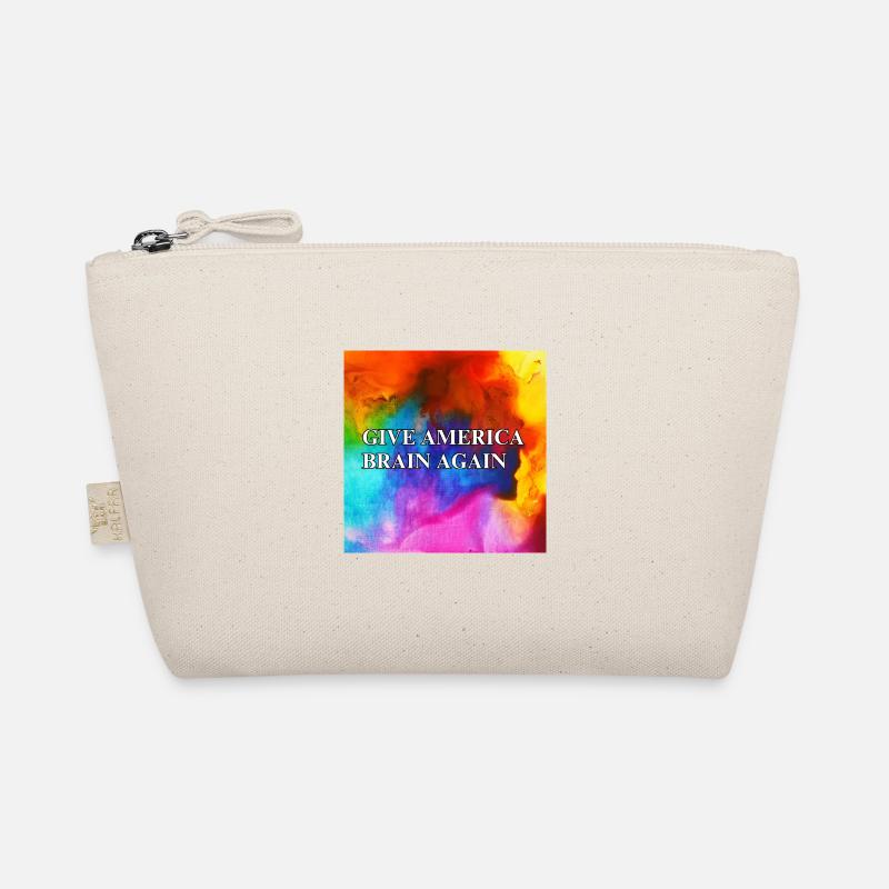 Give America Brain Again - buntes Design colorful - Bio-Täschchen - Natur