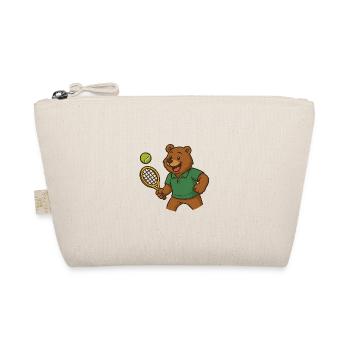Tennis Bear - Organic Pouch - nature - Front