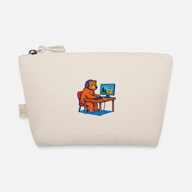 Computer Bear Organic Pouch