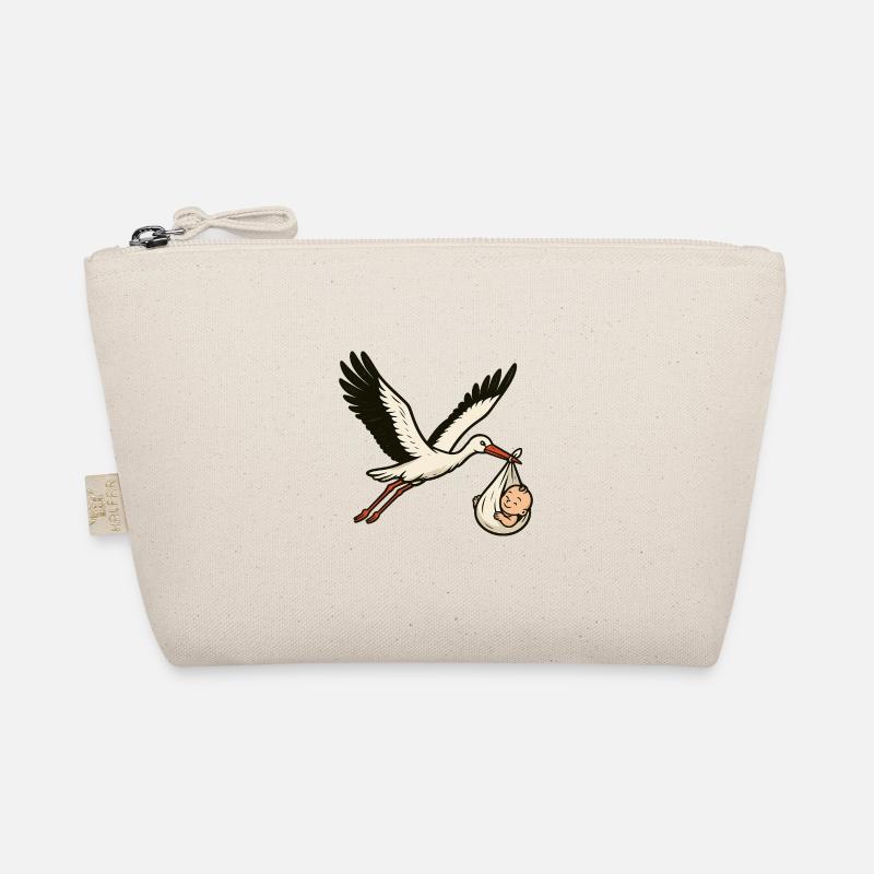Cigogne blanche avec bébé Trousse biologique