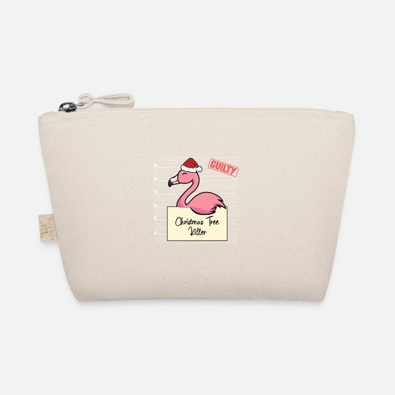 Weihnachtsbaum Umschubser Flamingo Bio-Täschchen