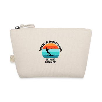 Water skis, water skis, water skiers - Organic Pouch - nature - Front