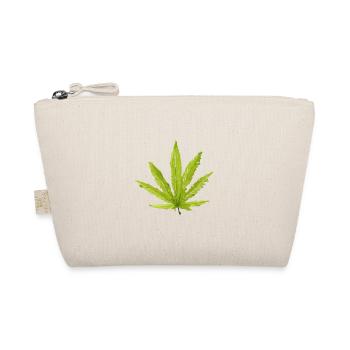 Hemp Leaf - Organic Pouch - nature - Front