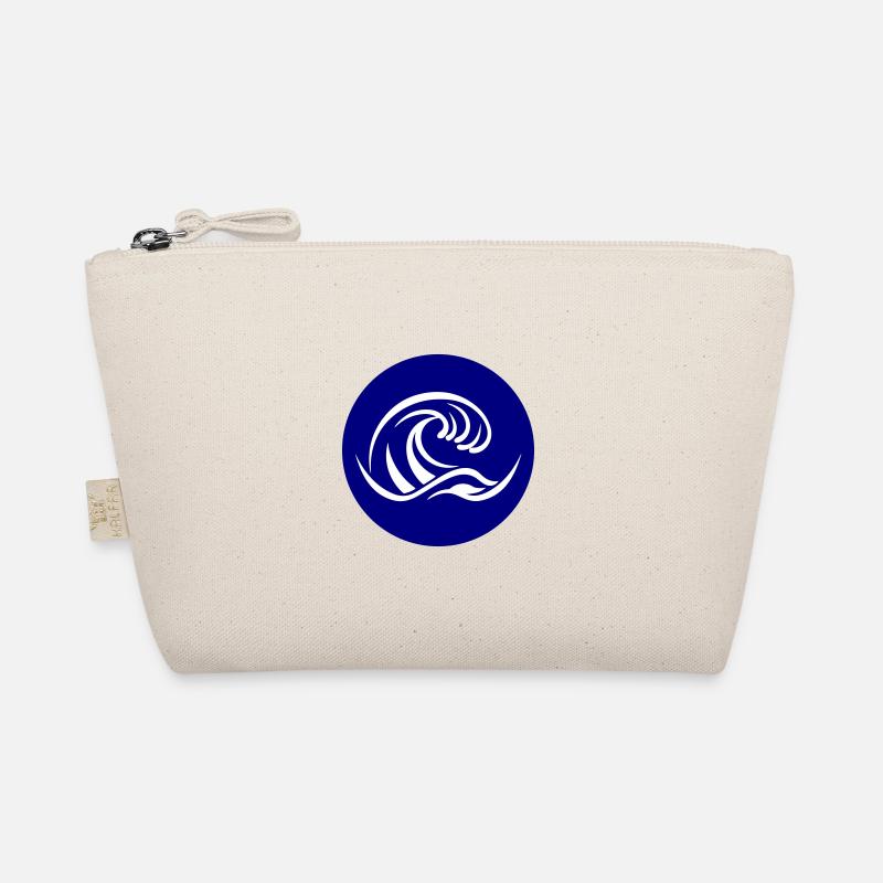 Welle Meer Symbol Wasser - Bio-Täschchen - Natur