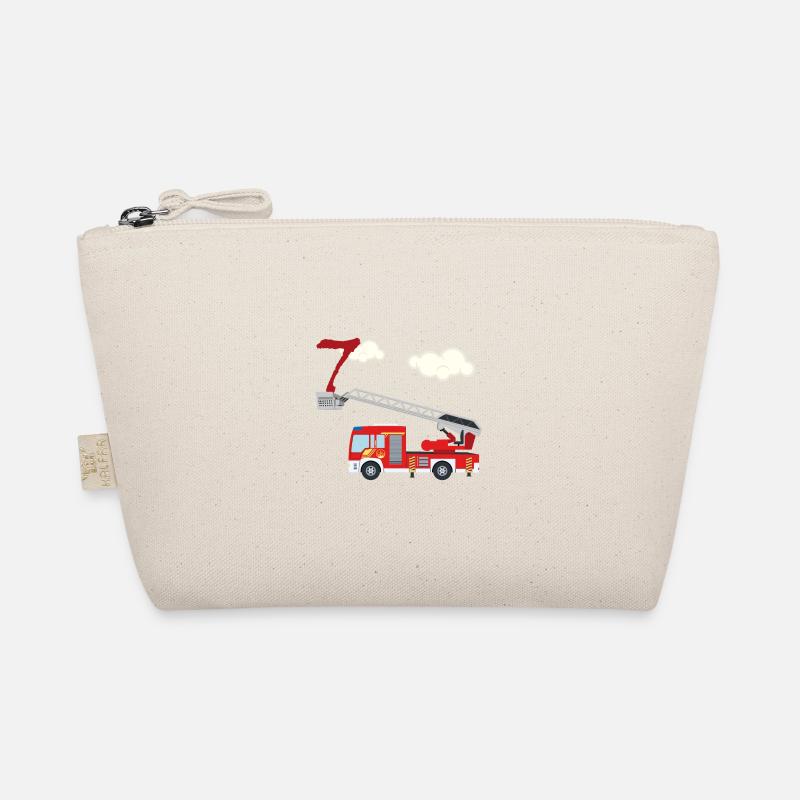 Fire truck - 7th birthday Organic Pouch