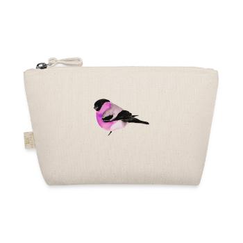 Bird, drawing, painting, tit,wings,pink - Organic Pouch - nature - Front