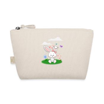 Hase Häschen Kaninchen Kinder - Bio-Täschchen - Natur - Vorne