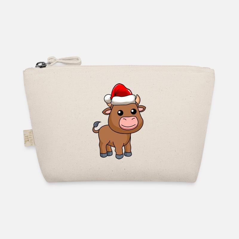 Stier Comic Weihnachten Bio-Täschchen